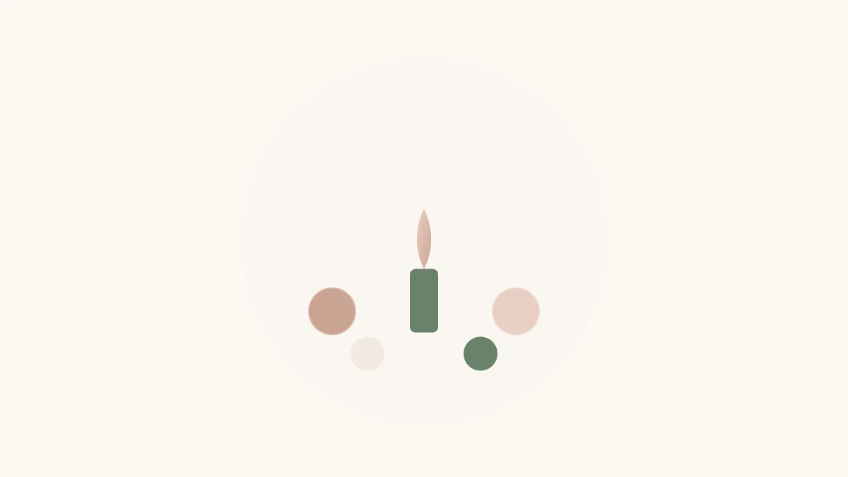 Illustratie van muntjes rond een kaars als symbool voor de kosten van een crematie